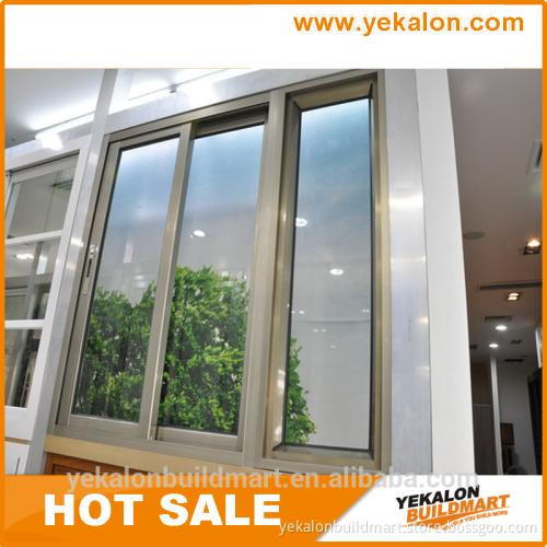 Free sample new design aluminium frame sliding glass window